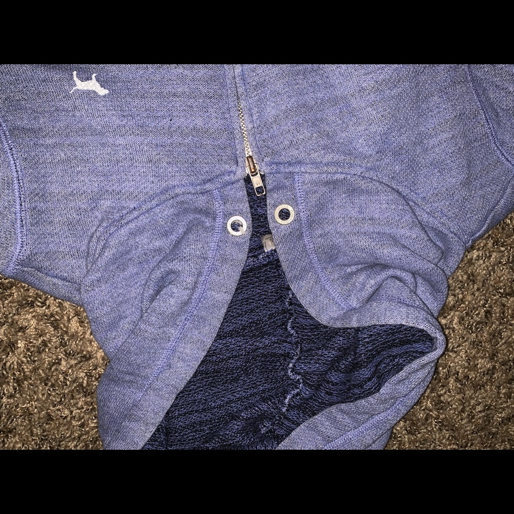 Blue pink hoodie